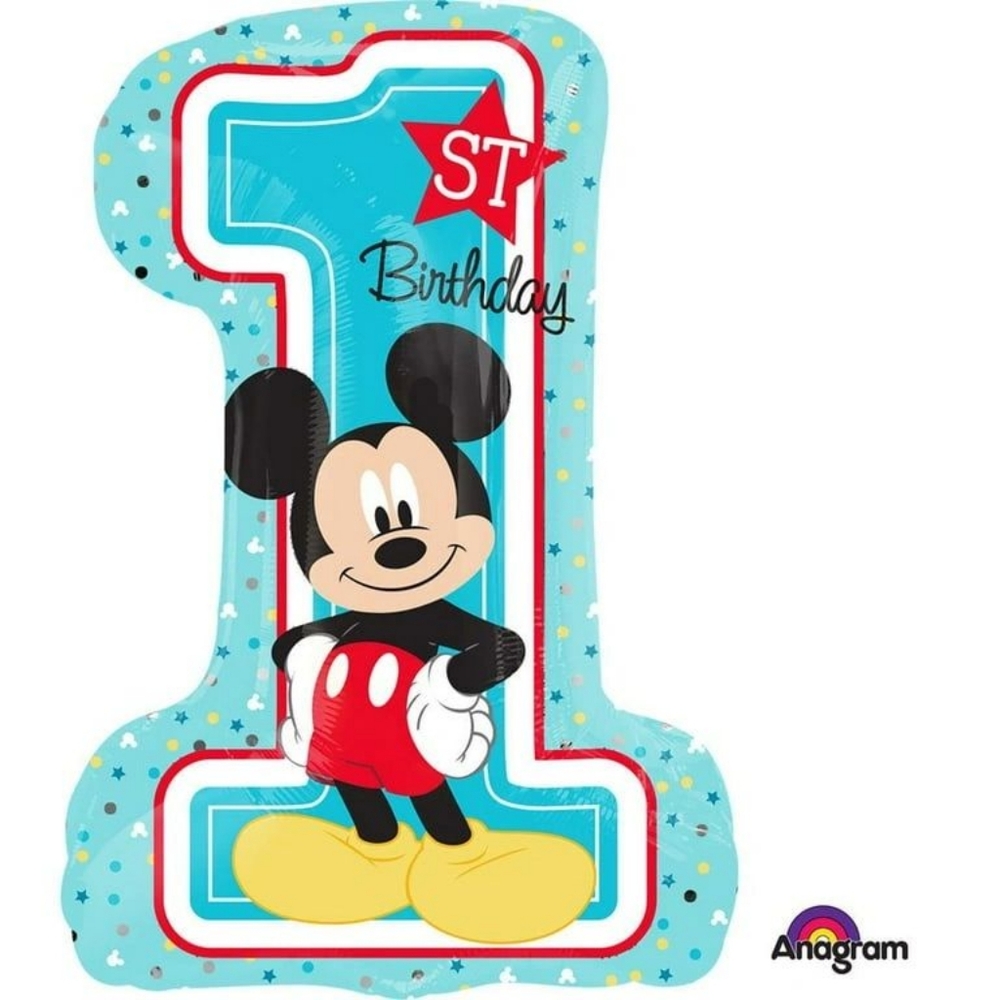SuperShape Mickey 1st Birthday Balloon
